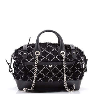 Chanel Crest Trip Bowling Bag Tweed And #230140C33B